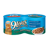 9 Lives shredded chicken in gravy cat food, 4 5.5-ounce cans Full-Size Picture